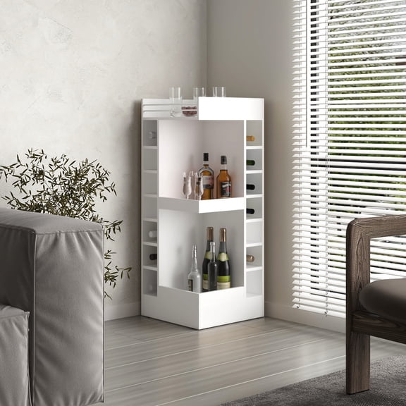 Glassware & Tool Storage - Two Open Shelves in Bar Cabinet