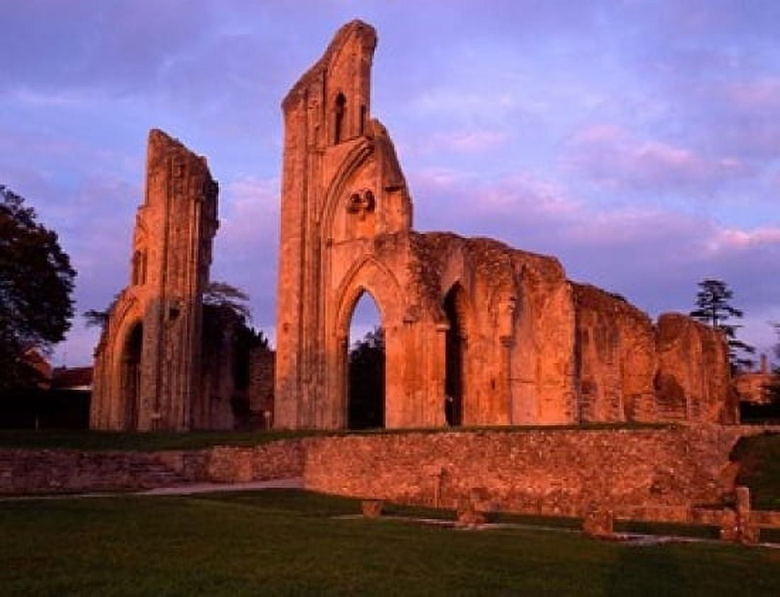 Glastonbury Abbey England Canvas Art - Howie Garber DanitaDelimont (24 x 18)