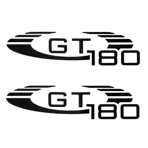 Glastron 0573035 GT 180 5 3/8 Inch Black Boat Decal / Sticker (Pair)