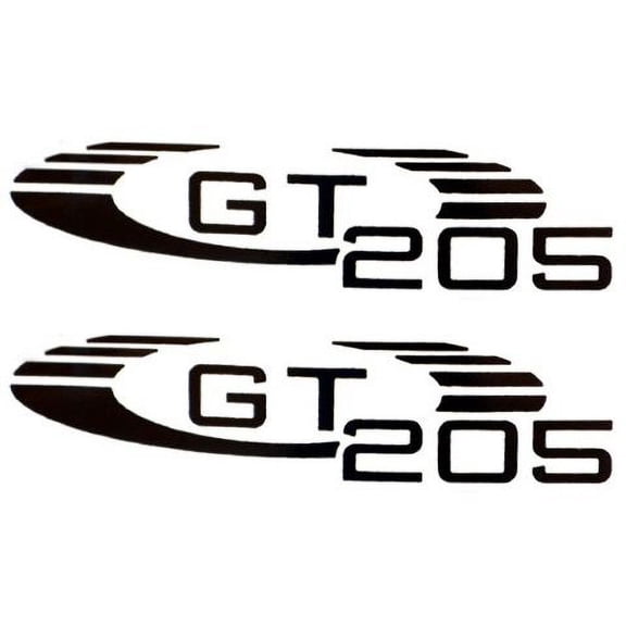 Glastron Boat Decal / Sticker 0573037 | GT 205 Black 5 3/4 Inch (Pair)