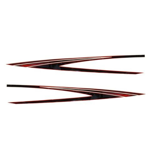 Glastron Boat Graphic Decals 05730629 | GT Black Red Stickers (Set of 2)