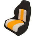 thumbnail image 1 of Glastron Boat Helm Seat 048-1994 | Veada Black Orange Bucket Chair, 1 of 6