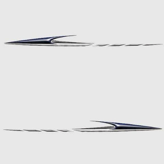 Glastron Boat Hull Decals | 2009 MX Stickers Black Blue (Set of 2)