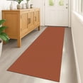 thumbnail image 1 of Glattice Runner Rug 2x7 Boho Washable Runner for Kitchen Cotton Rubber Backed Kitchen Runner Braided Indoor Floor Carpet Runners for Entryway/Hallway/Kitchen/Bedroom, Rustic Orange/Tan, 1 of 7