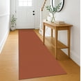 thumbnail image 1 of Glattice Carpet Runner 2x8 Ft Washable Runners for Hallways Cotton Rubber Backed Kitchen Runner Braided Indoor Floor Carpet Runners for Entryway/Hallway/Kitchen/Bedroom, Rustic Orange/Tan, 1 of 7