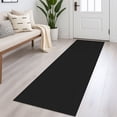 thumbnail image 1 of Glattice Non Slip Rug Runner 2x5 Washable Runners for Hallways Cotton Rubber Backed Kitchen Runner Braided Indoor Carpet Runners for Entryway/Hallway/Kitchen/Bedroom, Black/Gray, 1 of 8