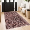 thumbnail image 1 of GLATTICE Entryway Rugs 3x5 ft Washable Area Rug Super Soft Rug Non Slip Rubber Backed Entry Rug for Kitchen Bedroom Office Living Room, Deep Burgundy, 1 of 7