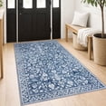 thumbnail image 1 of GLATTICE Entryway Rugs 3x5 ft Washable Area Rug Super Soft Rug Non Slip Rubber Backed Entry Rug for Kitchen Bedroom Office Living Room, Blue, 1 of 8