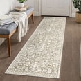 thumbnail image 1 of GLATTICE Runner Rug for Hallway 2x8 Non Slips Rug Runner Super Soft Kitchen Runner Rug Printed Faux Wool Floral Thin Rugs for Entryway Laundry Room Bedroom, Taupe Beige with Ivory Hues, 1 of 7