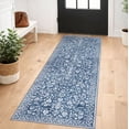 thumbnail image 1 of GLATTICE Runner Rug with Rubber Backing 2x5 Runner for hallways Super Soft Kitchen Runner Rug Non Slip Printed Faux Wool Floral Thin Carpet Runner for Entryway Laundry Room Bedroom, 1 of 8