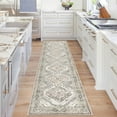thumbnail image 1 of GLATTICE Runner for Hallways 2x8 Ivory Grey Vintage Floral Runners Non-Slip Washable Kitchen Runners Soft Printed Retro Distressed Flower Entryway Runner Rug for Bedroom Laundry Room, 1 of 7