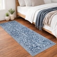 thumbnail image 1 of GLATTICE Runner Rug for Hallway 2x7 Non Slips Rug Runner Super Soft Kitchen Runner Rug Printed Faux Wool Floral Thin Blue Rugs for Entryway Laundry Room Bedroom, 1 of 8