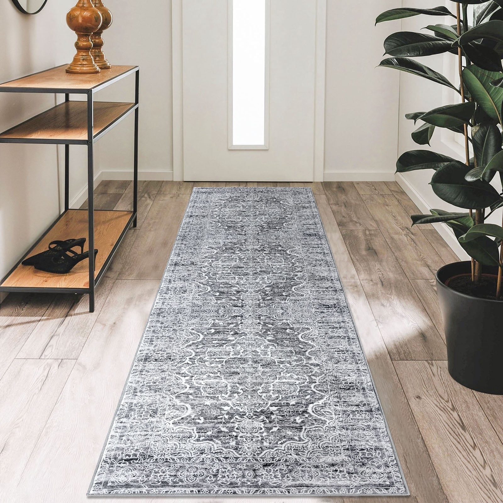 Glattice Washable Runner Rug 2x7 Gray Runners Non-Slip Ultra Soft ...