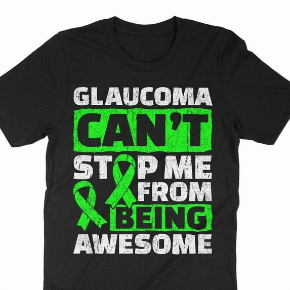 Glaucoma Awareness Shirt Warrior Support Green Ribbon Hope Art Graphic Tee,for unisex up to size 5XL
