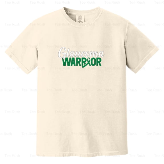 Glaucoma Warrior Awareness Month Support Fighter, Eye Disease, Green Tee, Comfort Color T-Shirt Unisex, up to 4XL
