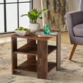 thumbnail image 1 of Glavbiku 3 Tier Side Table,Simple End Table for Living Room Bedroom Nightstand,Rustic Brown, 1 of 11