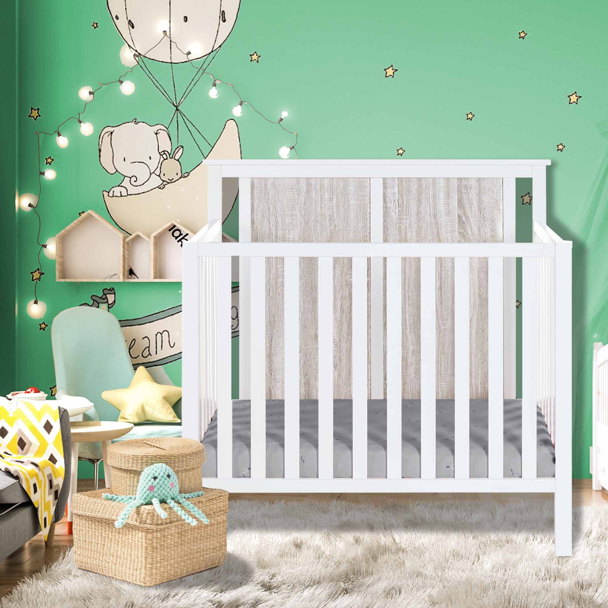 Soho Child Craft Crib N Bed Soho Flat Top 4-in-1 Crib Convertible