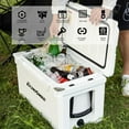 thumbnail image 1 of Glavbiku 40 Quart Protale Warming Box,Rotomolded Cooler,Ice Chest Cooler for Camping,White, 1 of 9