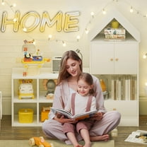 Glavbiku Multipurpose Children's Bookshelf with 1 Drawer,Adjustable Storage for Book and Toy,White