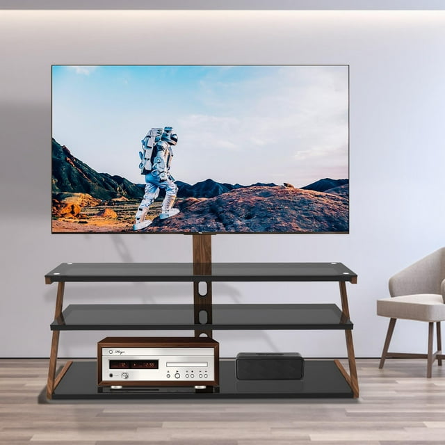 Glavbiku Universal Floor TV Stand with Swivel Mount for 65 inch TV