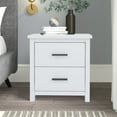 thumbnail image 1 of Glavbiku White Vintage Wood 2 Drawers Nightstand,Large Storage Bedside Table for Bedroom,Adult, 1 of 8