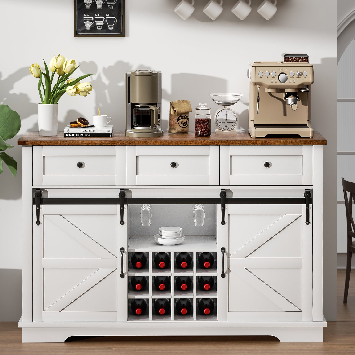 Sliding barn door wine cabinet new arrivals