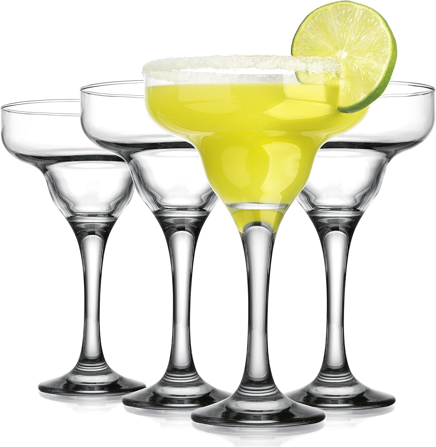 Glaver’s 4-Pc Margarita Glass Set 10 Oz Bar Glasses for Cocktails ...