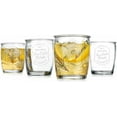 thumbnail image 1 of Glaver’s Vintage Glass Tumblers 13 oz Glass Drinking Cups for Cocktails, 4-Pack, 1 of 3
