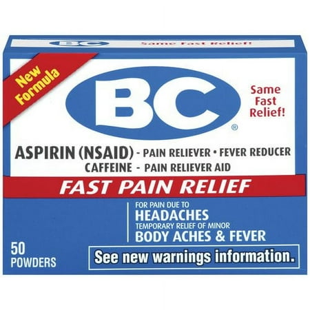 GlaxoSmithKline BC Pain Reliever/Fever Reducer, 50 ea