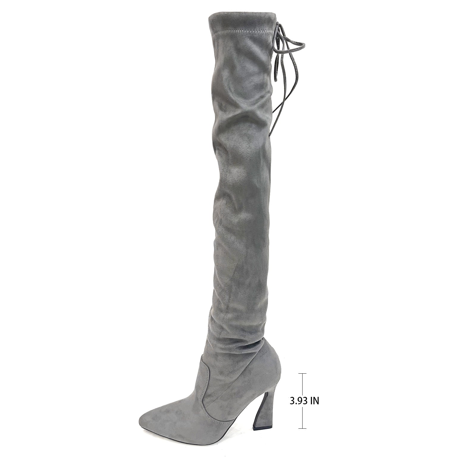 Over-The-Knee Boots With Back Zipper For Women Bold Structured Look For Evening Or Daywear main image 0