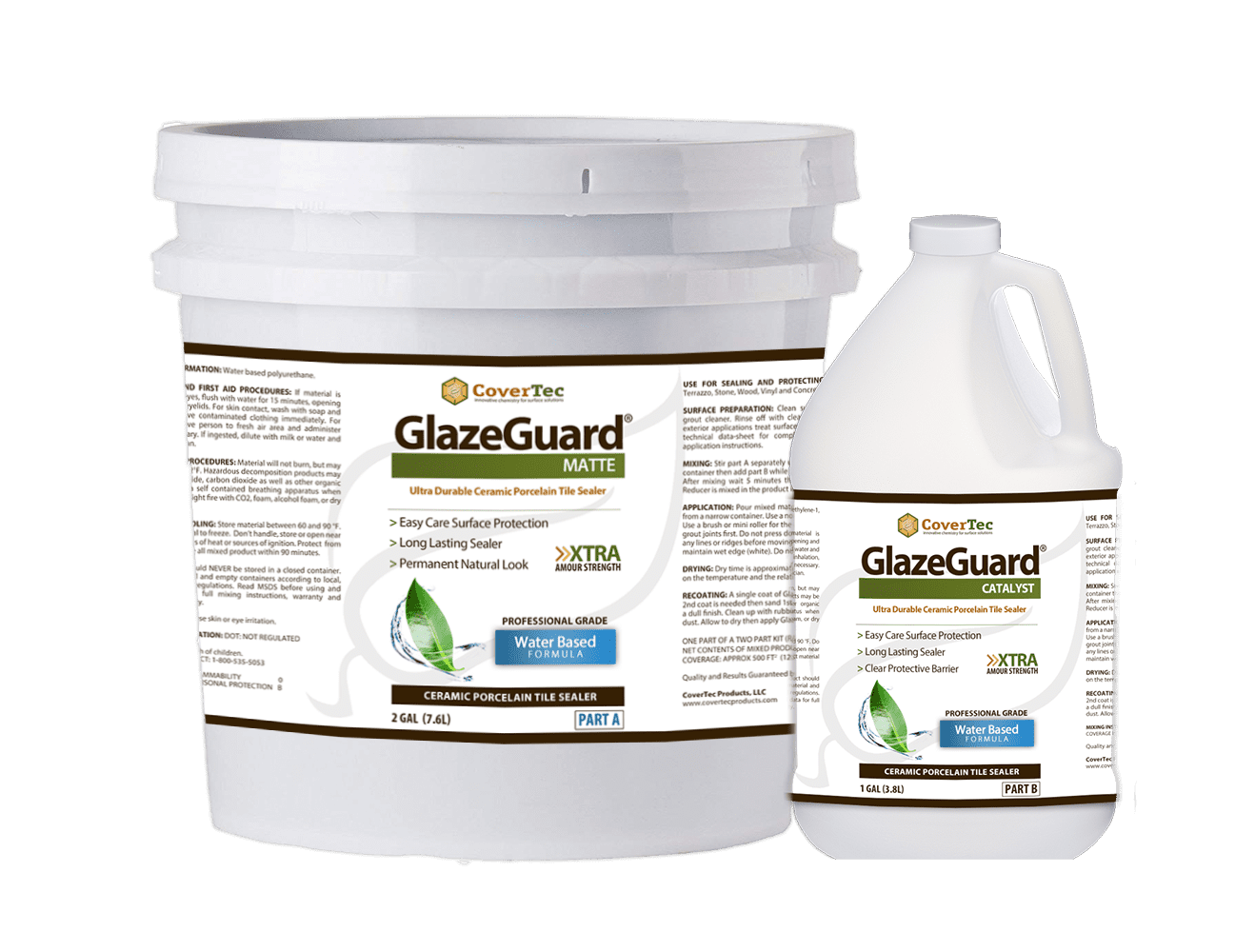 GlazeGuard Matte Ceramic and Porcelain Tile Sealer Kit