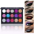 Glazed 15 Colors Glitter Eyeshadow Palette Shiny and Pigmented Mineral
