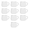 thumbnail image 1 of Glazed Campfire Coffee Mugs 12 oz. Set of 10, Bulk Pack - Perfect for Coffee, Tea, Espresso, Hot Cocoa, Other Beverages - White, 1 of 5