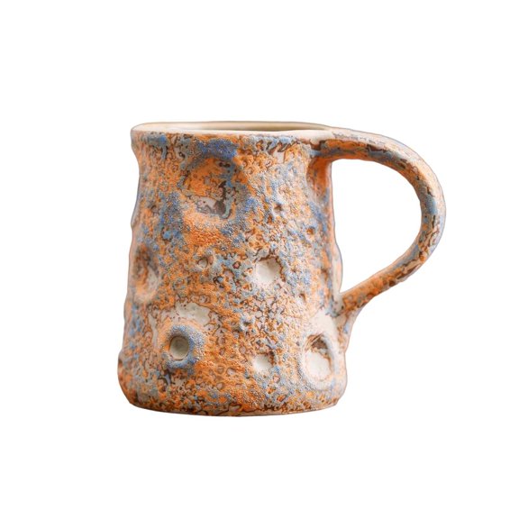 Glazed Cloud And Moon Mug Ceramic Coffee Cup with Comfortable Handle for Hot Chocolate and Tea Drinkware