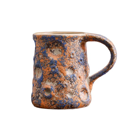 Glazed Cloud And Moon Mug Ceramic Coffee Cup with Comfortable Handle for Hot Chocolate and Tea Drinkware