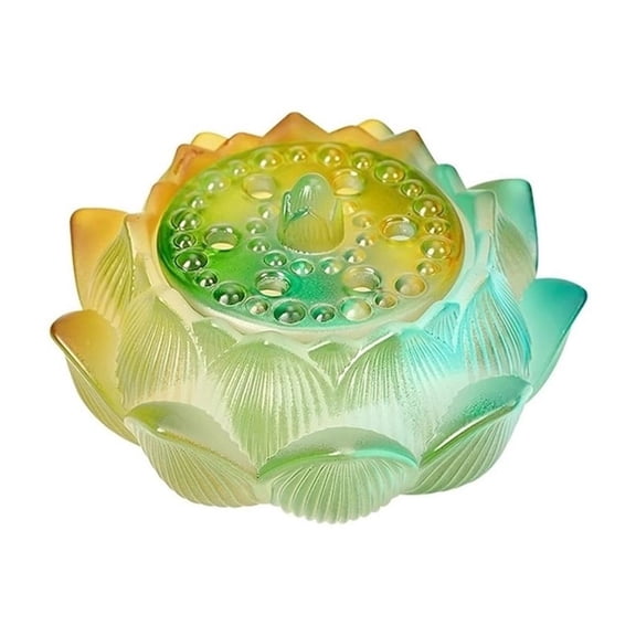 Glazed Lotus Thread Incense Burner Home Indoor Incense Holder Creative Incense Stick Ornaments