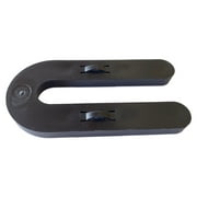 Glazelock Econo01 1/4" Thick Shim 3"L  x 1-1/2"W with 1/2" Slot Interlocking U-shaped Horsehoe Plastic Shims Black 100pc/bag