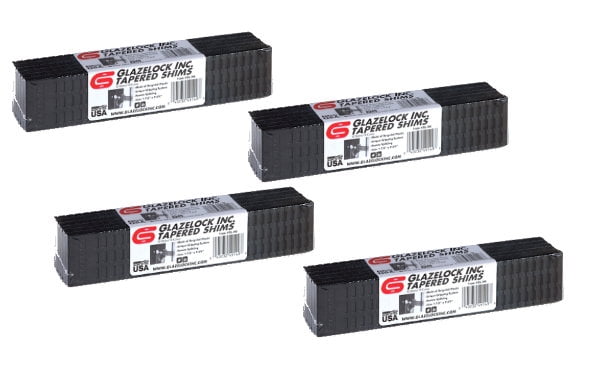 Glazelock Tapered Shims Packaged 4- 12packs; Total 48 shims - Walmart.com