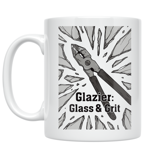 Glazier Glass Cutters Design - Industrial Worker - 11 oz Ceramic Coffee Mug