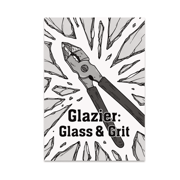 Glazier Glass Cutting Tools Art - Workshop Decor Enthusiast - 13x19 Poster Print