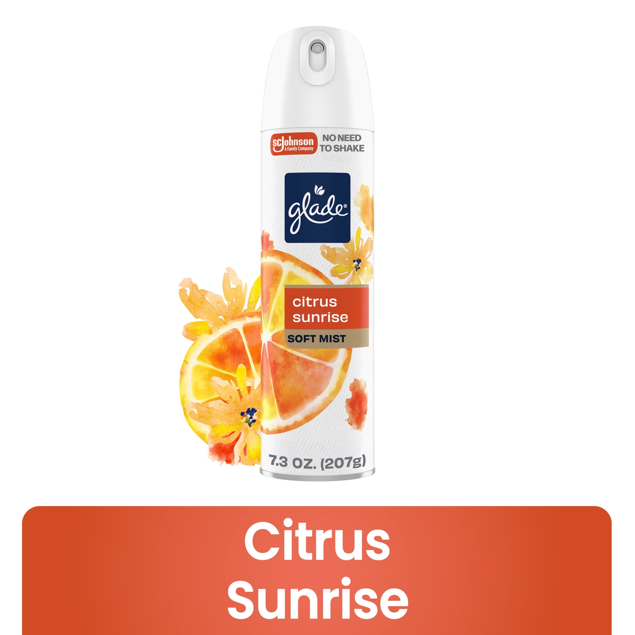 Glade Soft Mist Air Freshener Room Spray, Citrus Sunrise (7.3 oz)