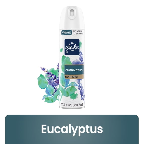Glade® Soft Mist Odor Fighting Aerosol Air Freshener, Eucalyptus, 7.3oz, 1 Count