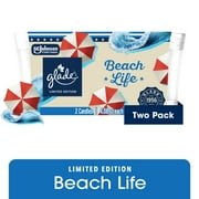 Glade Candle Jar, Beach Life, 4.08 oz, 2 count