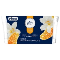 Glade Single Wick, 8.16 oz, Jar Candles, Orange Mandarin, 2 count