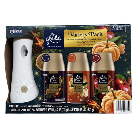 Glade, Automatic Spray Refill, 3pk, Fall Variety Pack - Walmart.com