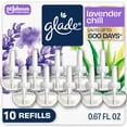 thumbnail image 1 of Glade PlugIns Scented Oil 10 Refills, Air Freshener, Tranquil Lavender & Aloe, 10 x 0.67 oz, 10 Refills, 1 of 8