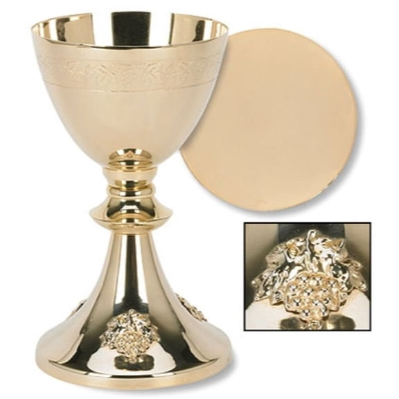 Gld Plt Grape Chal W/Paten