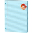 thumbnail image 1 of Loose Leaf Paper 100 Sheets Colored Filler Paper 8 * 10.5 College Ruled Paper 3-Hole Punched Paper for 3-Ring Binders Notebook Lined 8" x 10.5", 1 of 14