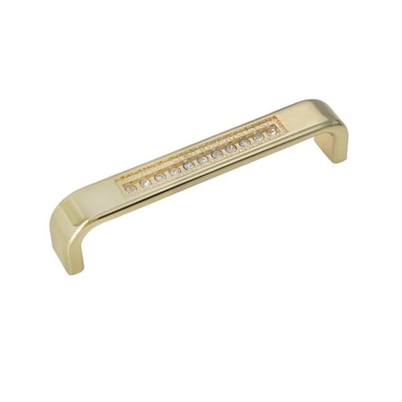 Gleam II Polished Gold Cabinet Pull  3 3/4 inch