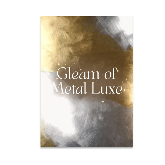 Gleam of Metal Luxe - Modern Decor Enthusiast - 13x19 Poster Print